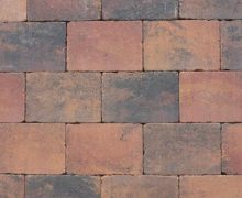 Abbeystones 20x30x6cm Zomerbont Getrommelde betonstenen in een prachtig zomerse kleur voor terras, pad en oprit; authentiek; zomers; getrommeld